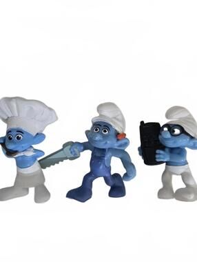 Smurfs / Set of 3 / Highly collectible